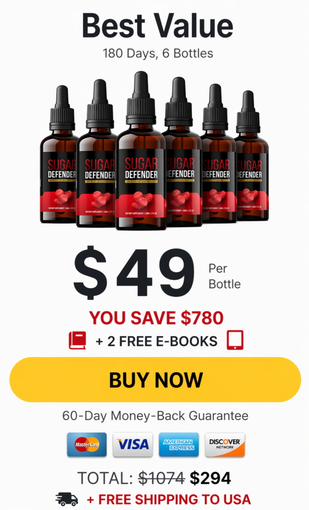 Sugar Defender product for healthy blood sugar levels