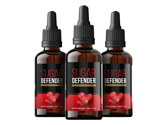 Sugar Defender blood sugar support supplement bottles
